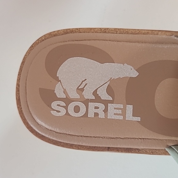 Sorel Womens Ella II Puff Slide Sandal Sporty Safari Chalk Size 8.5 NWOB - Picture 11 of 12